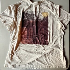 Goodfellow & Co White Nature Print Tee